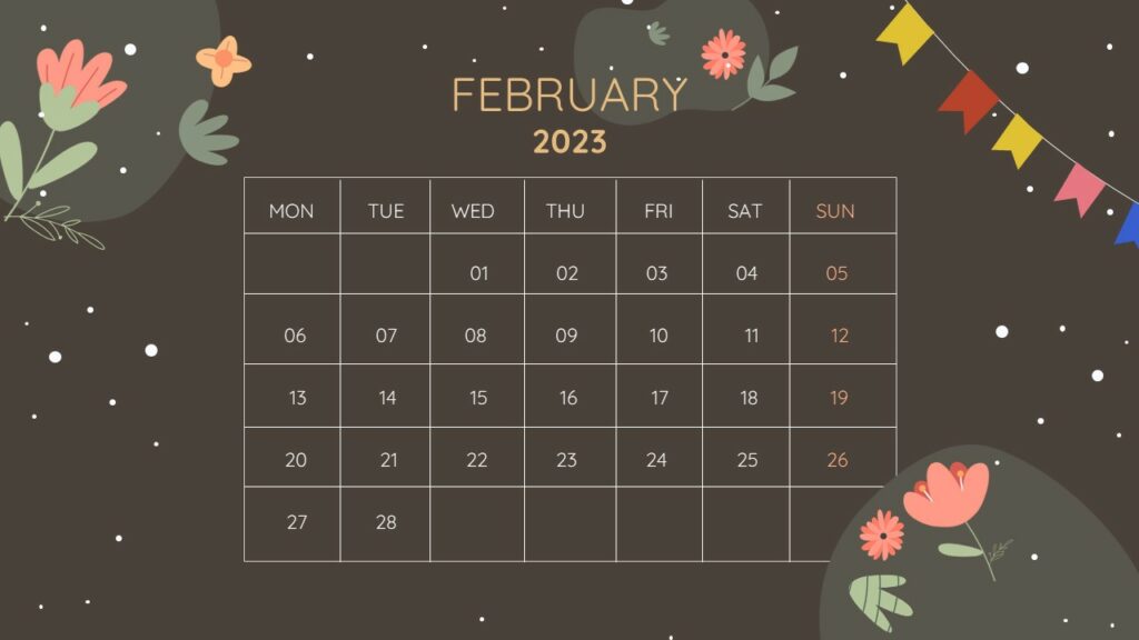 dark theme calendar