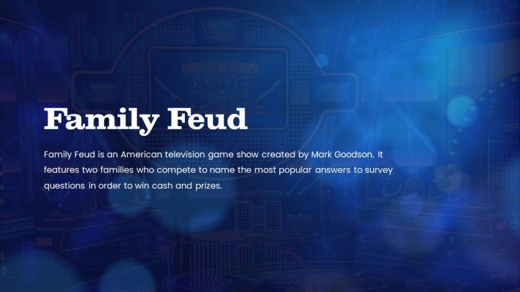 Free Interactive Family Feud Game Template PowerPoint