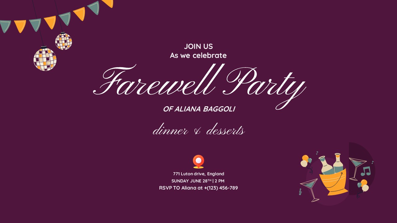 farewell invitation slides