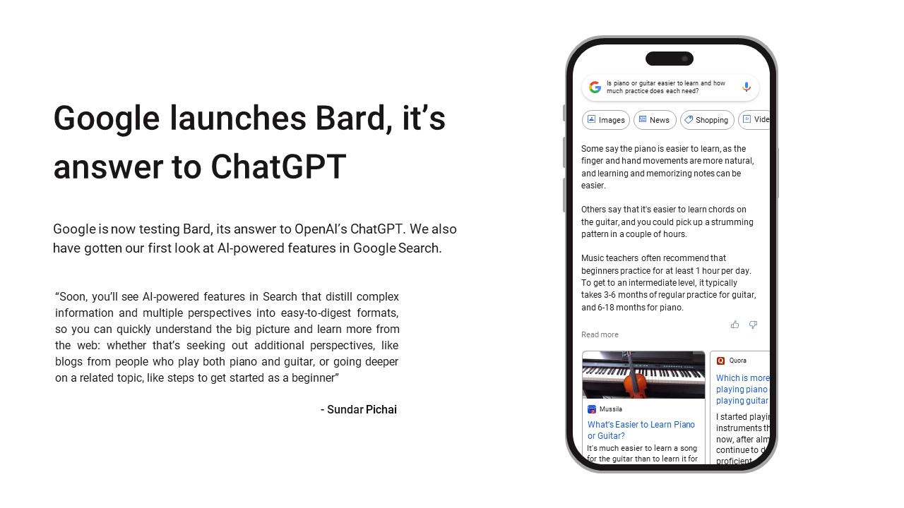 Google bard template