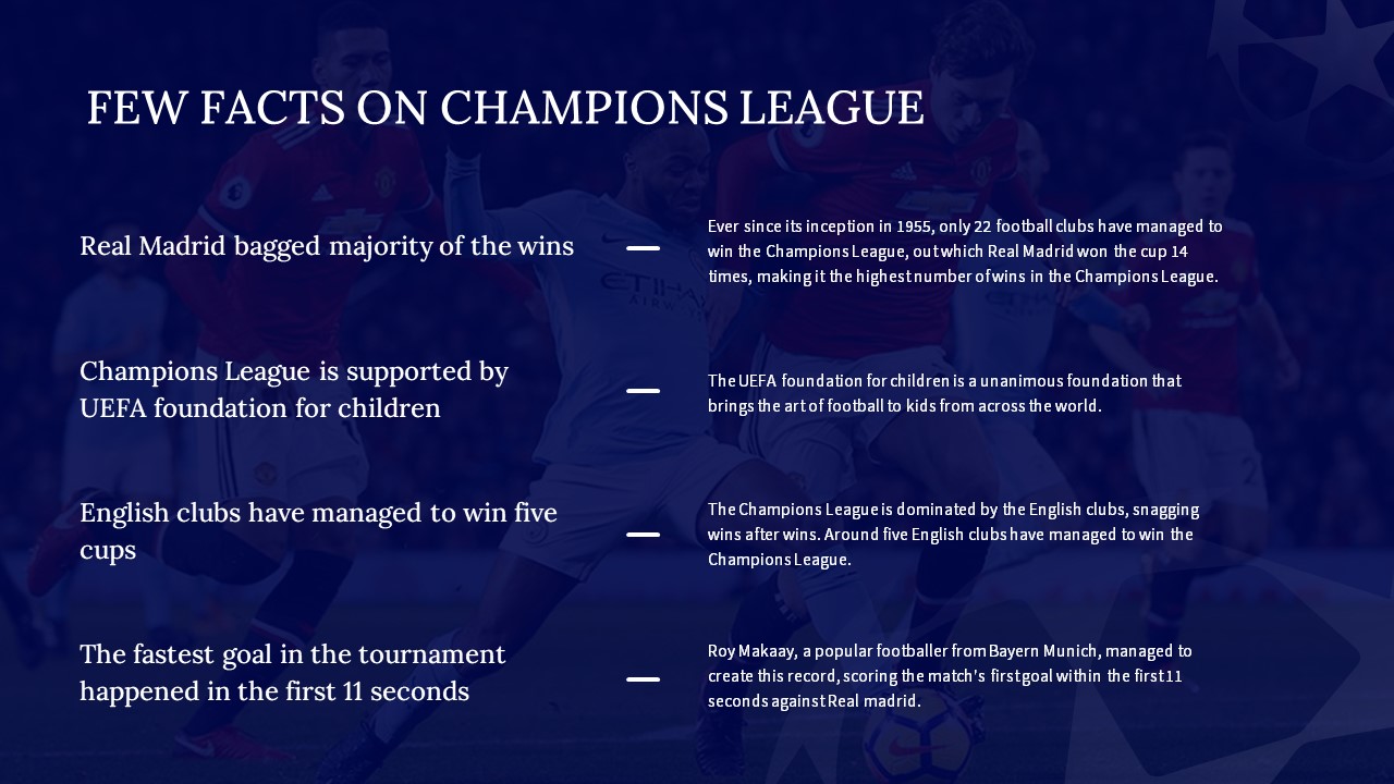 Interesting facts about champions league