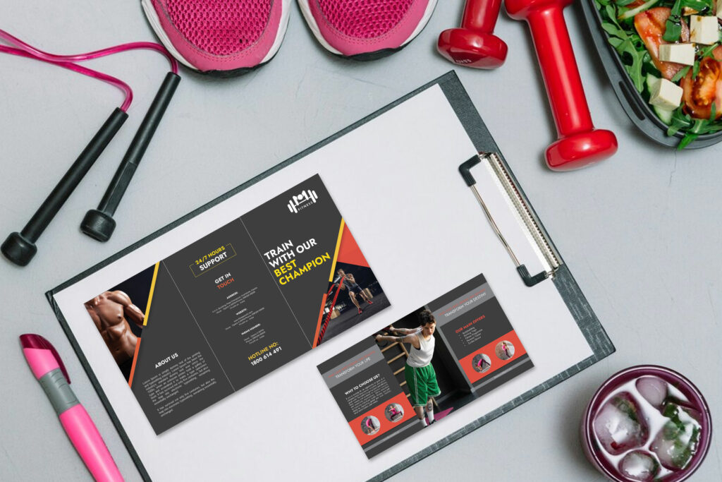 trifold fitness poster