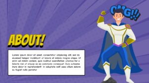 superhero PowerPoint template