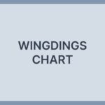wingdings chart