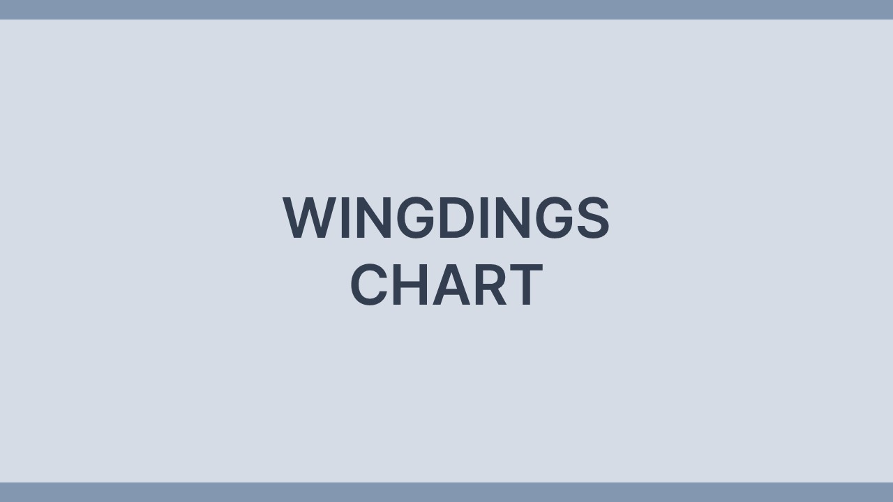 wingdings chart