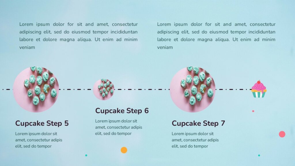 cupcake timeline template