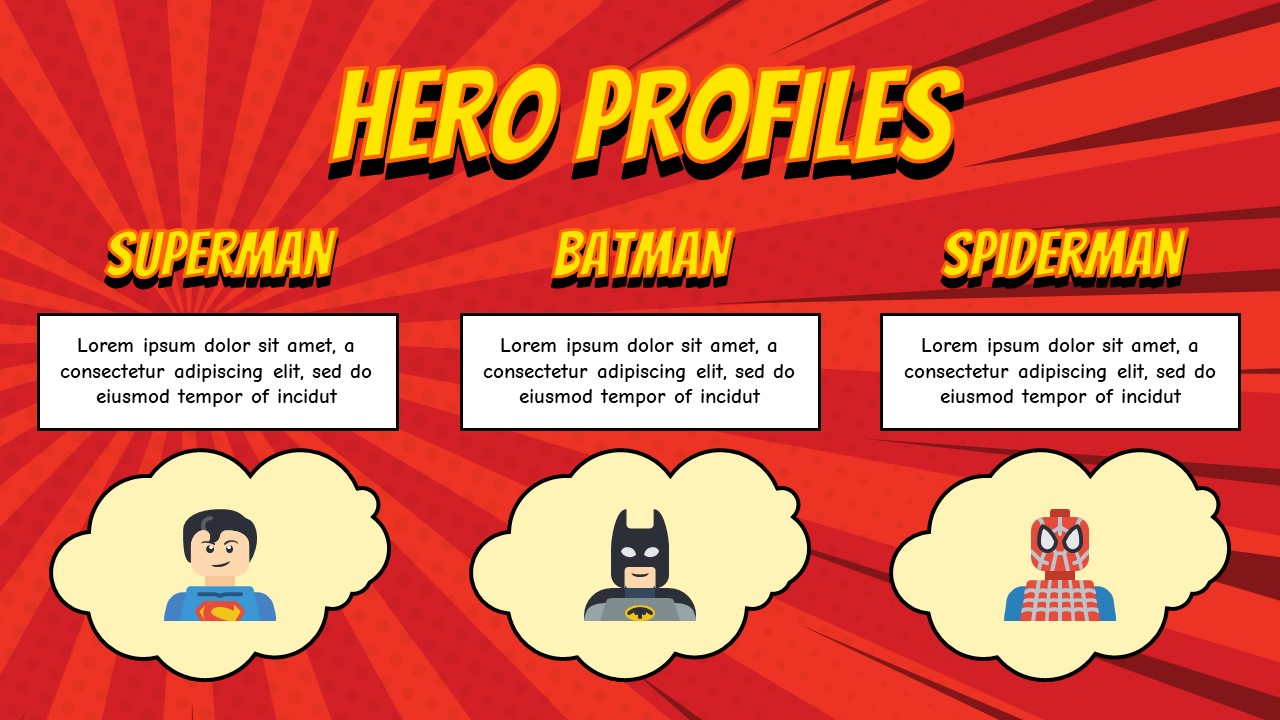 superhero google slides theme