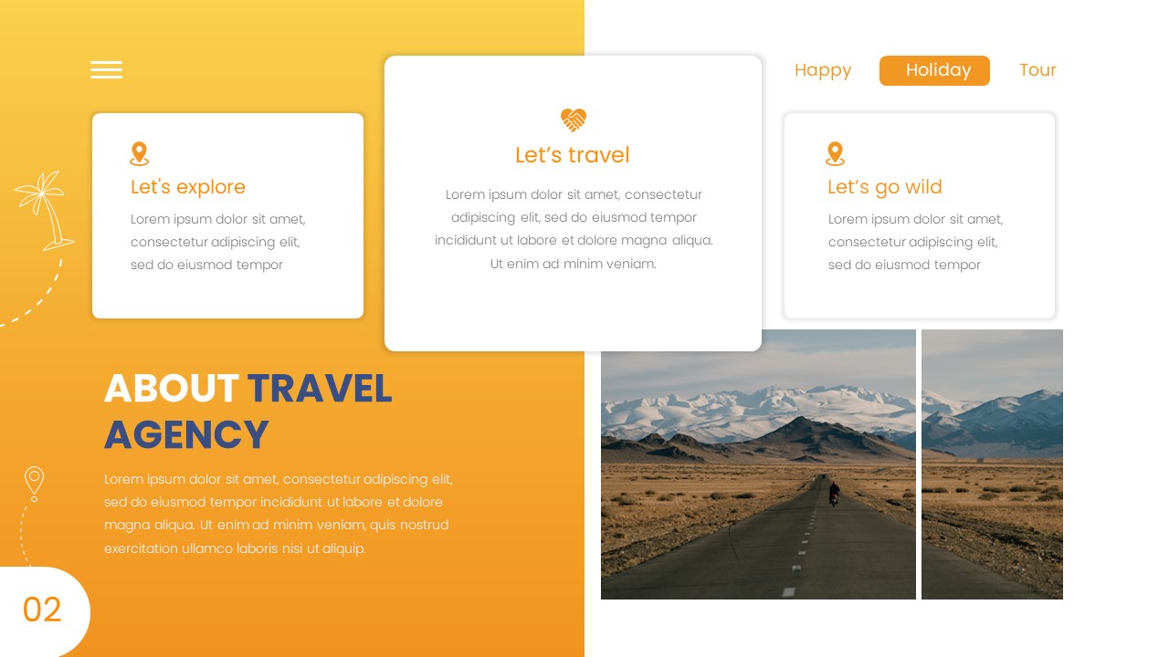 template for travel agency