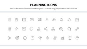 planning icons template