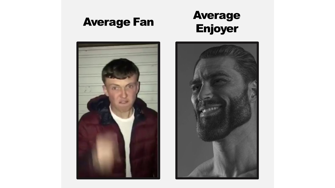 Average Fan Vs Enjoyer Meme Template - Meme Templates