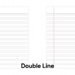 double line notebook paper