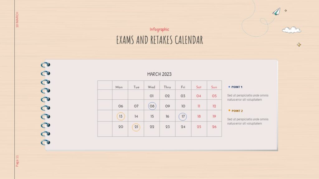 exam calendar