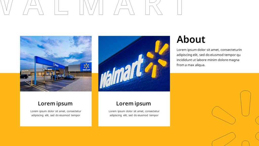 Free Google Slides Walmart Template PowerPoint