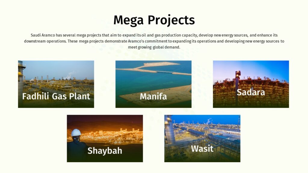 Saudi Aramco mega projects