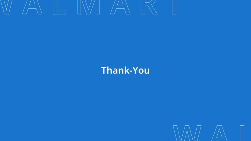 Walmart thank you slide