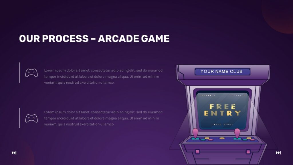 arcade game process
