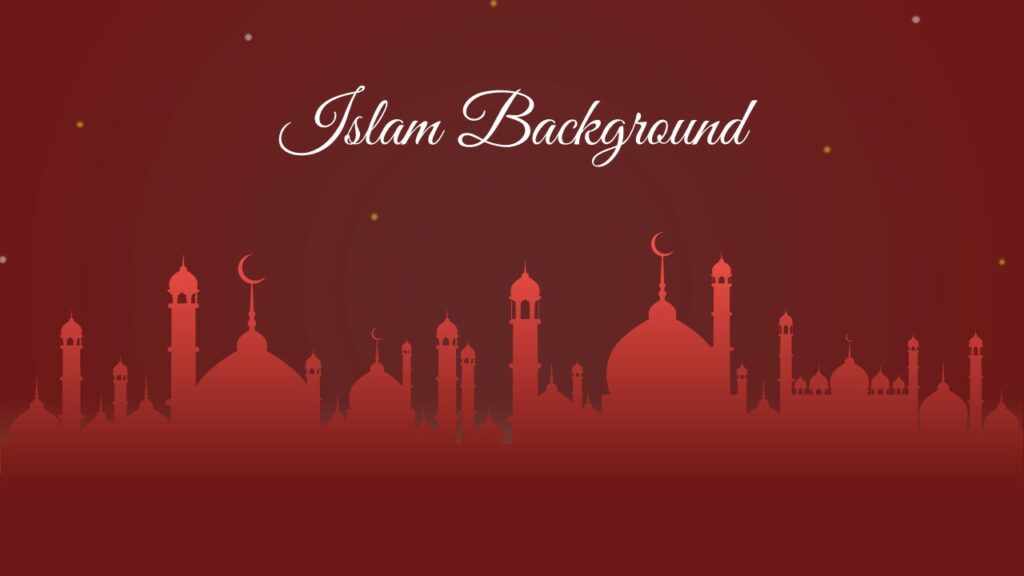 red islam background