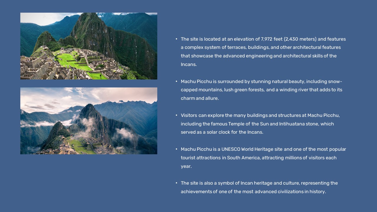 Macha Pichu Facts