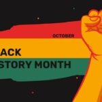 Plantilla del mes de la historia negra de octubre