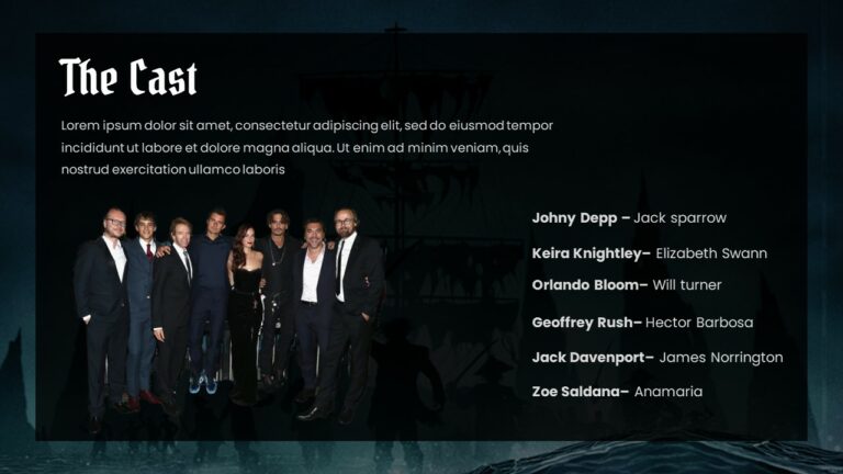 Free Pirates of the Caribbean Template