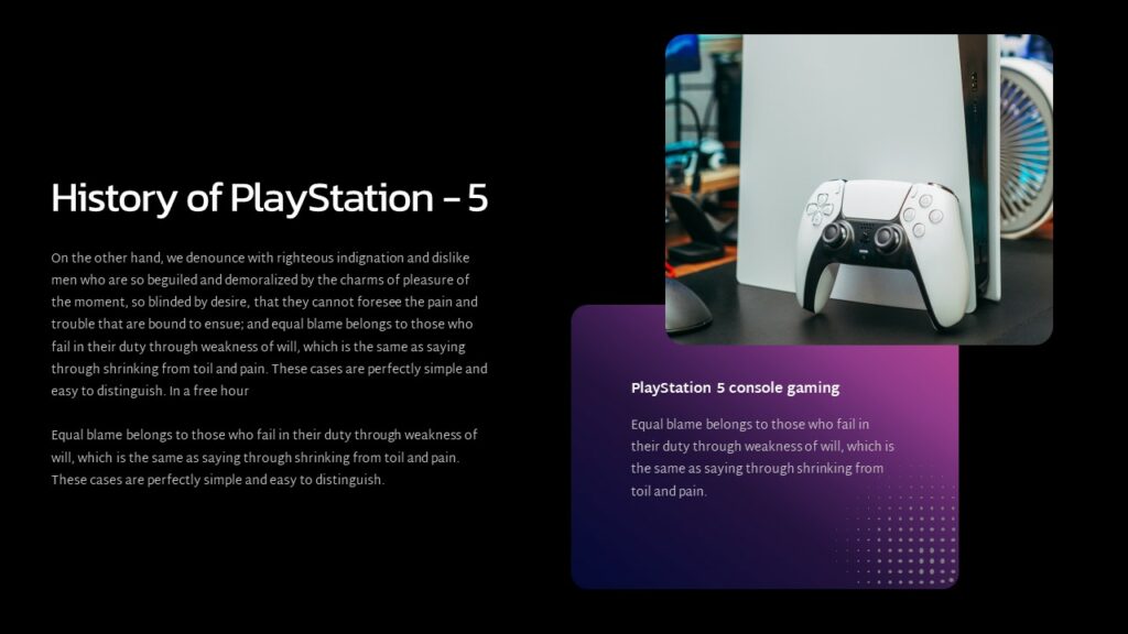 playstation games presentation