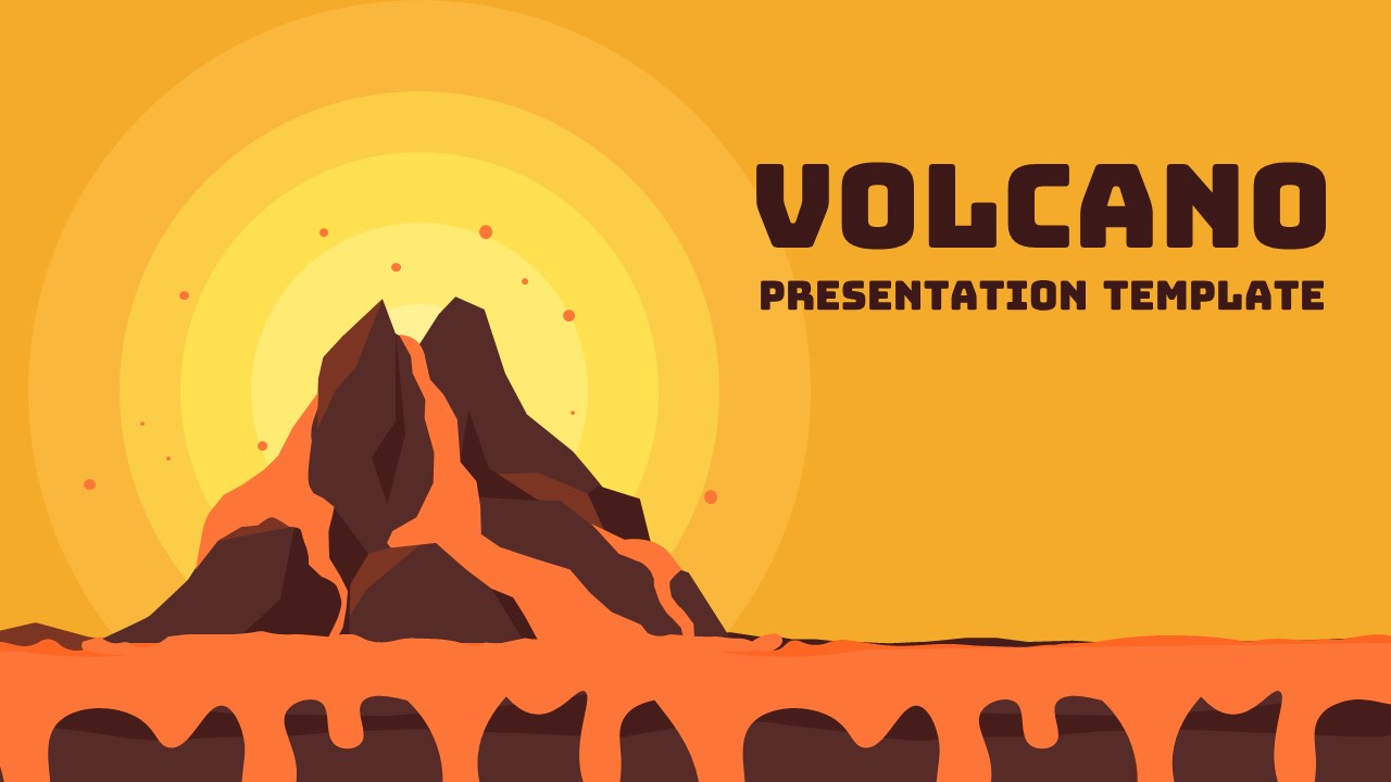 volcano powerpoint template