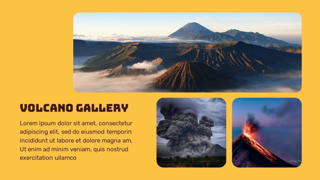 Volcano PowerPoint template