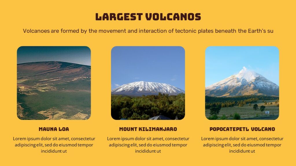 Free Google Slides Volcano PowerPoint Template
