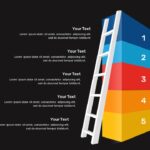 dark theme ladder infographic template