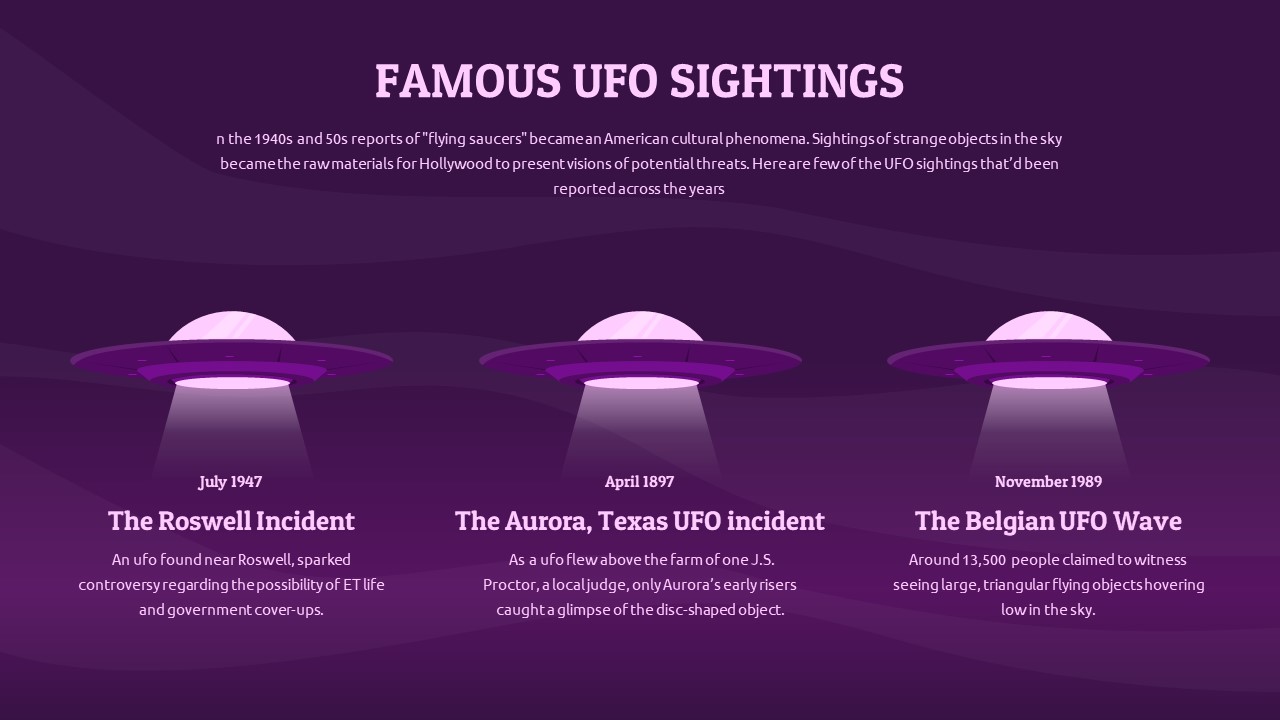 free UFO sighting