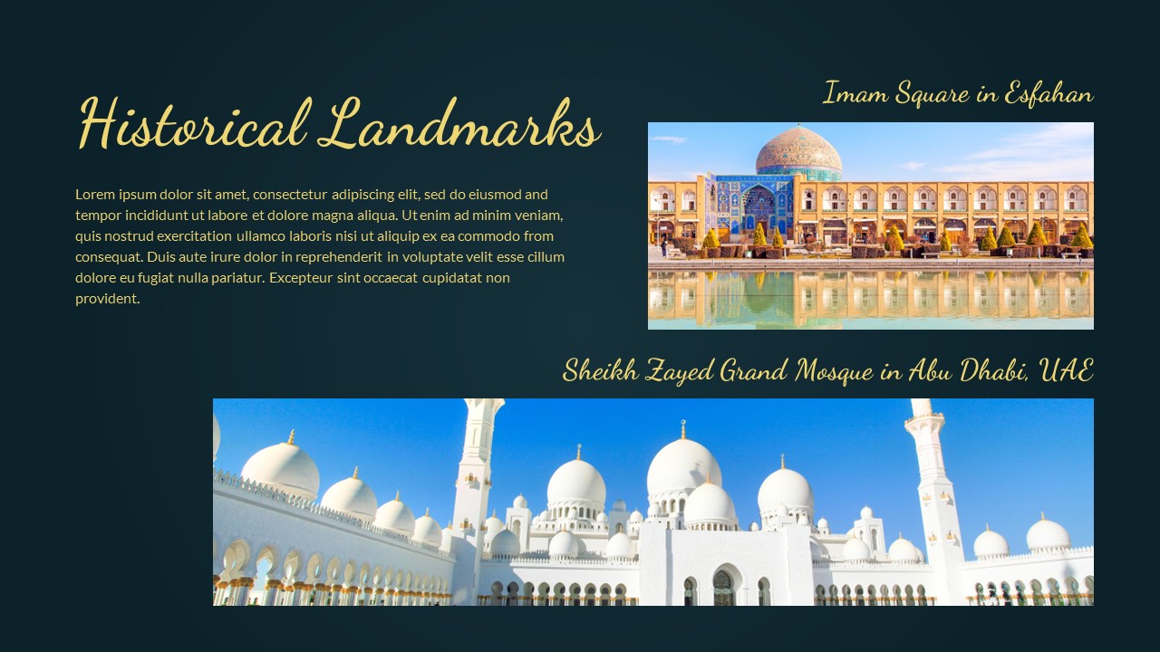 Islamic landmarks