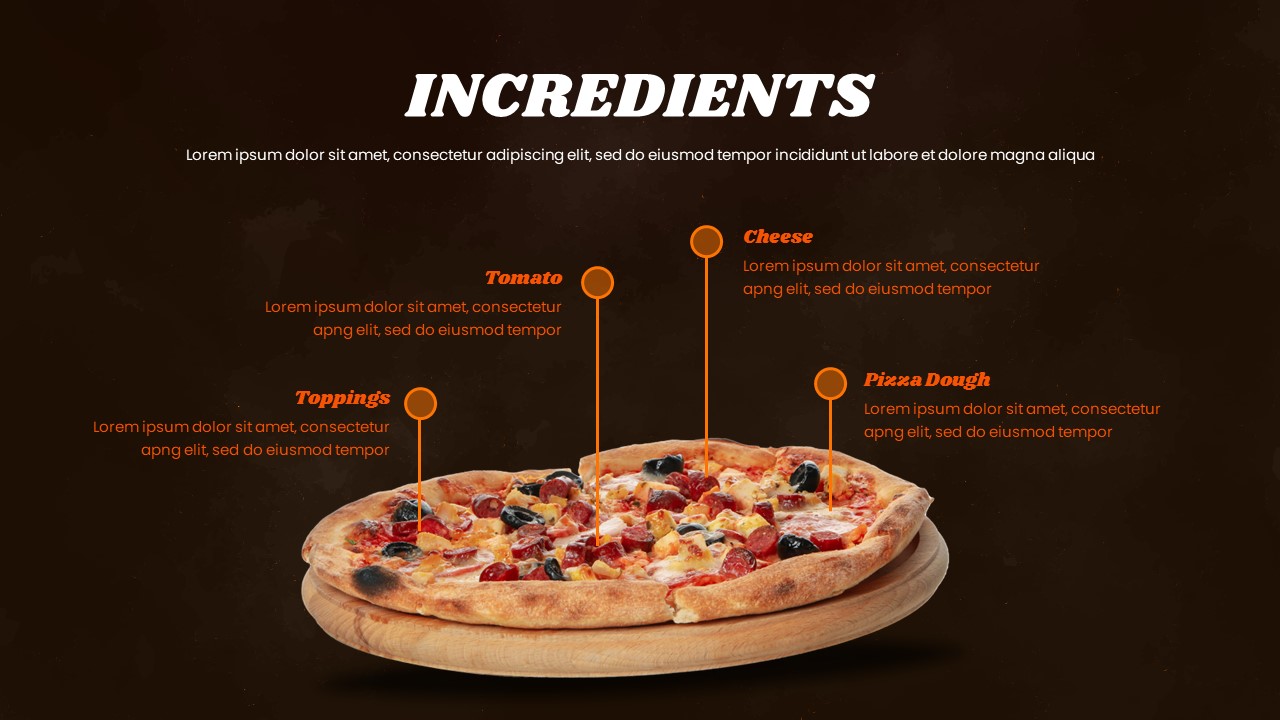 pizza ingredients template