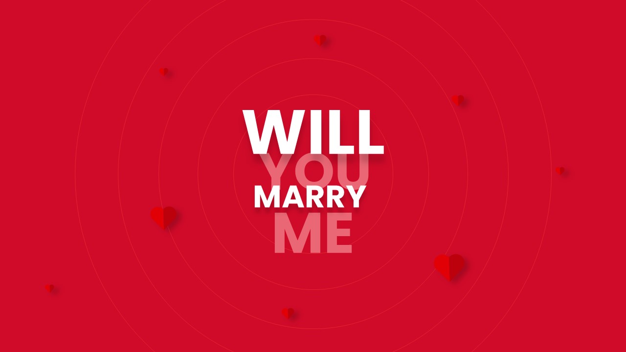 Will You Marry Me Template