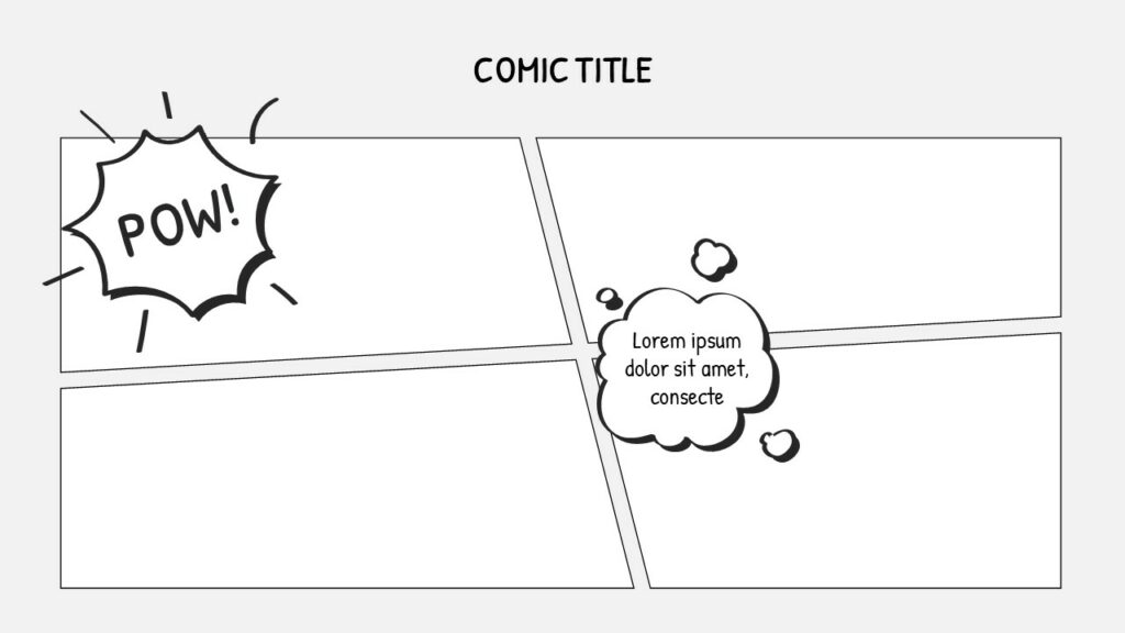 Free Comic Strip Template PowerPoint & Google Slides