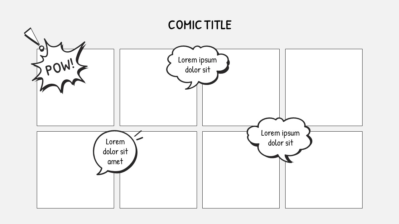 comic strips template