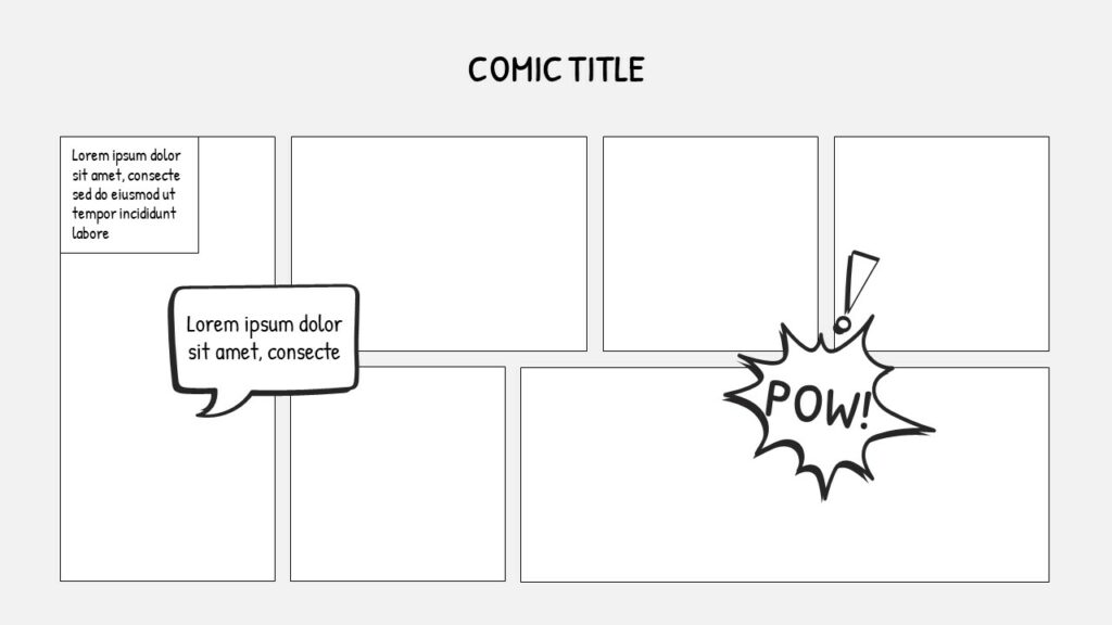 Free Comic Strip Template PowerPoint & Google Slides