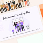 happy friendship day cover template