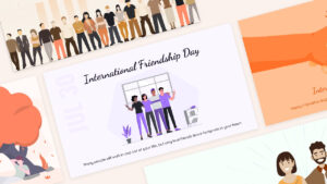 happy friendship day cover template