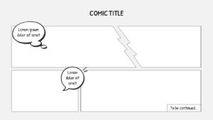 printable comic strip template