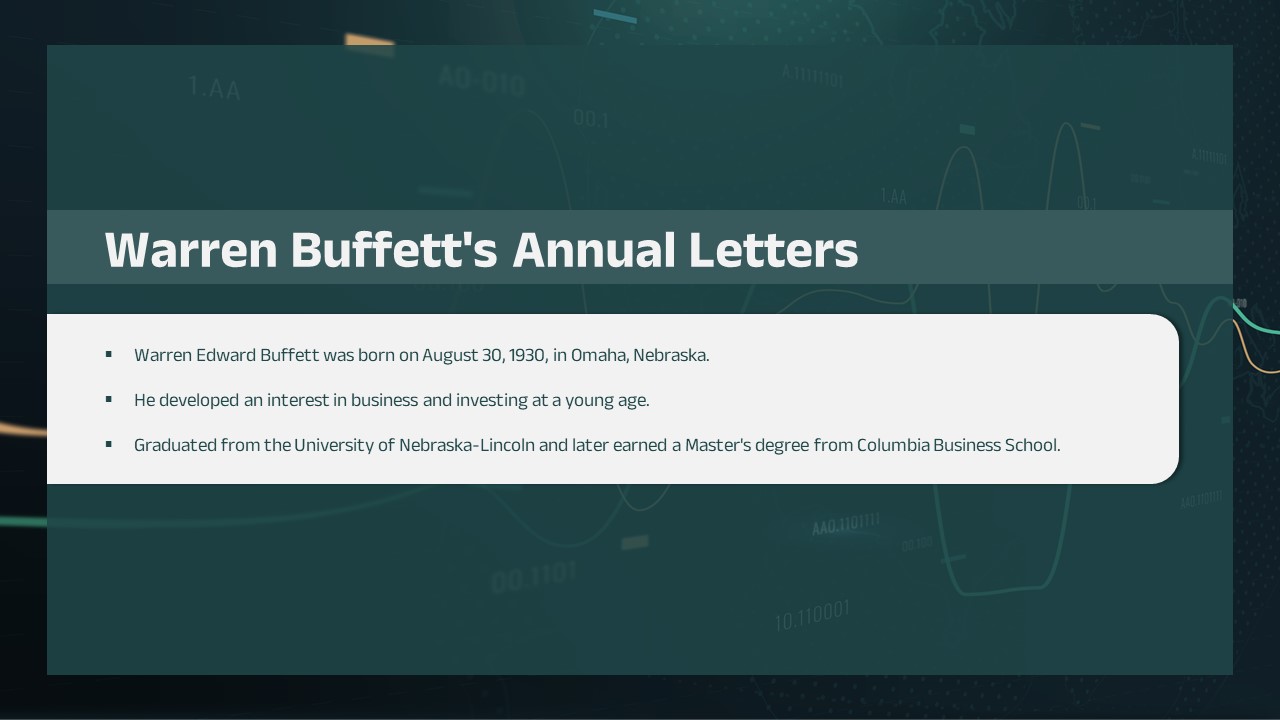 Buffett letters