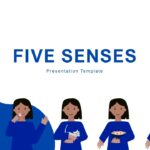 Plantilla de presentación de los cinco sentidos