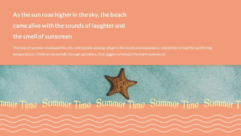 Free Google Slides Summer Theme PowerPoint Template