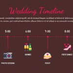 dark theme wedding checklist timeline template