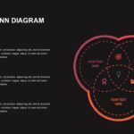 dark venn diagram infographics
