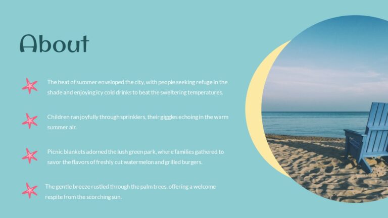 Free Google Slides Summer Theme PowerPoint Template