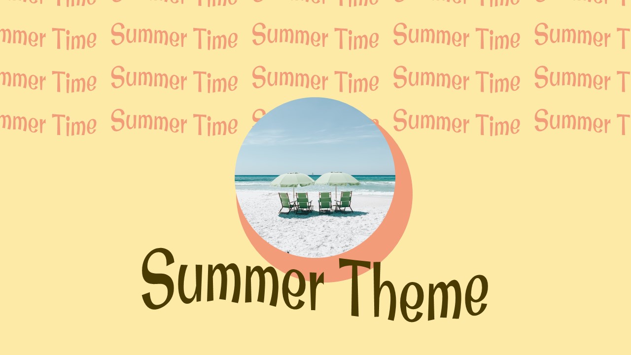 summer theme google slides