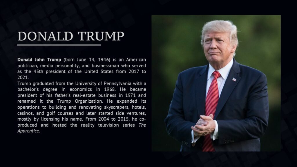 Free Donald Trump Template PowerPoint & Google Slides