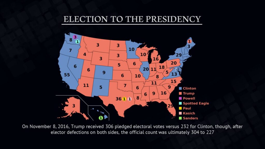 Donald Trump voting map