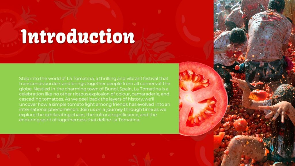 La Tomatina Festival Template PowerPoint & Google Slides