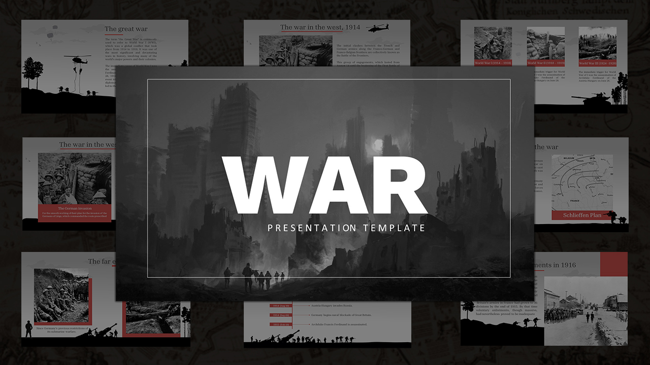 war theme template